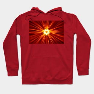 Beautiful glowing ball, radiating rays of energy Hoodie